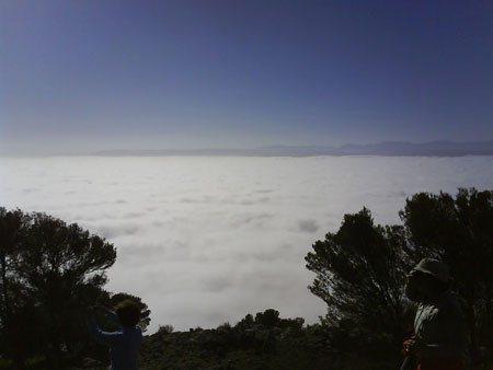 Mar de nubes. Ruta de las Merendicas