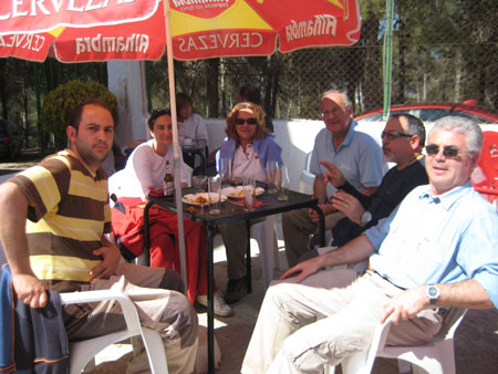 Cervecita en el Meson Los Prados.