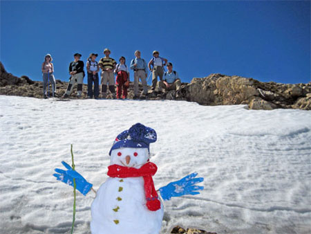 Nieve en el Peñón de Dilar.