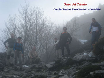 Salto del Caballo, en el ascenso a la Maroma.