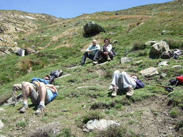 Llegada a la zona de descanso