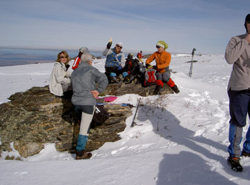 Paradita para reponer fuerzas. Puerto de la Ragua-El Chullo