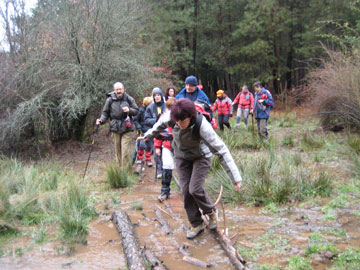 paso problemático.Sierra de Huetor.