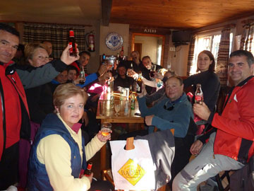 Merecidas cervecitas en el Los Prados
