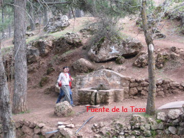 Fuente de la Taza. Estamos muy cerca del Cortijo Narvez.