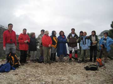 Puerto de Frigiliana.Grupo que realizó la Ruta