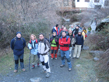 Puerto de Frigiliana.Grupo que realizó la Ruta