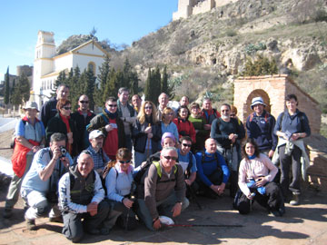 Moclín.Grupo que realizó la Ruta