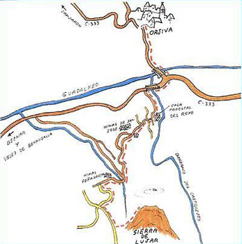 Mapa la ruta.