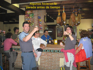 Brindis en Cáñar.