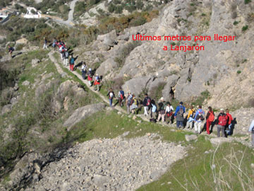 Descenso hacia Lanjarón.