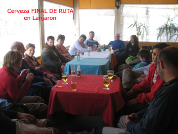 Cervecita, final de ruta.
