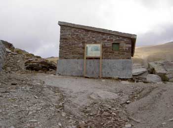 Juan, Diego y Javier llegarón al Refugio de Peña Partida