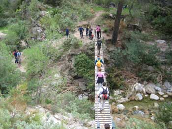 Ultimo puente colgante.