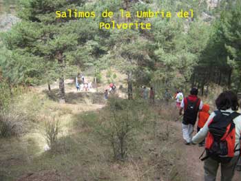 Descendemos por la Umbria del Polvorite.
