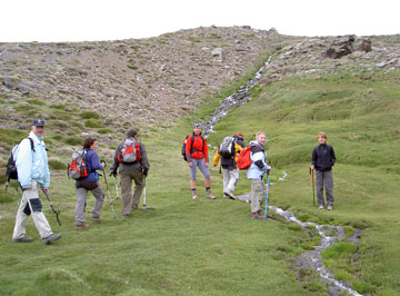 Comenzamos a ver las chorreras.Ascenso a siete lagunas.
