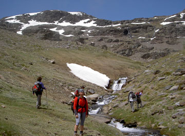 Comenzamos a ver las chorreras.Ascenso a siete lagunas.