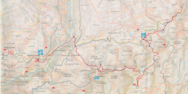 Mapa ruta circular Alayos.